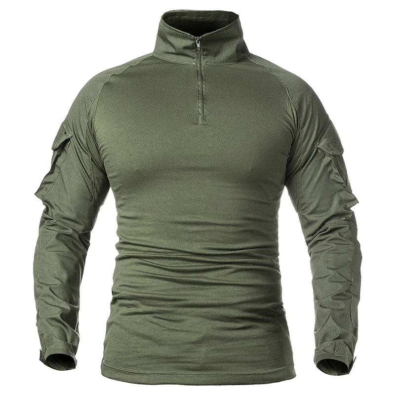Hunting Outdoor Wear - Camisa Tática de Combate com Zíper