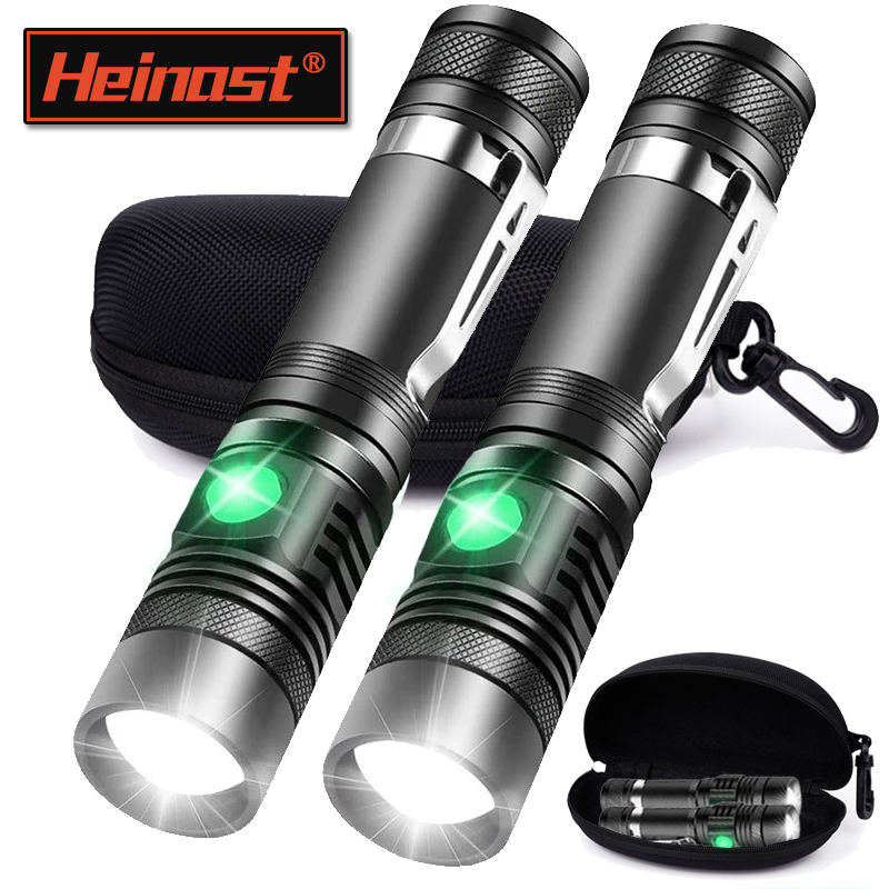 Outdoor Hunting Lights - Lanterna portátil recarregável t6, uso com