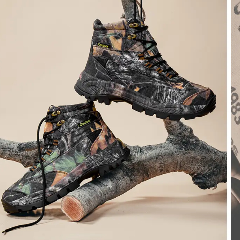 Hunting Outdoor Wear - Botas de caça camufladas de cano