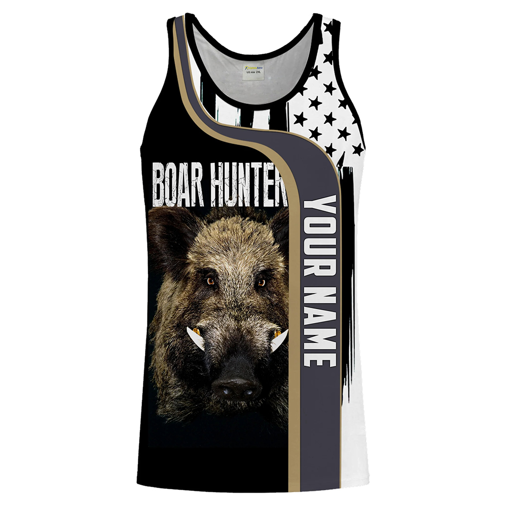 Outdoor Hunting Dog Names - Camiseta regata personalizada com nome de
