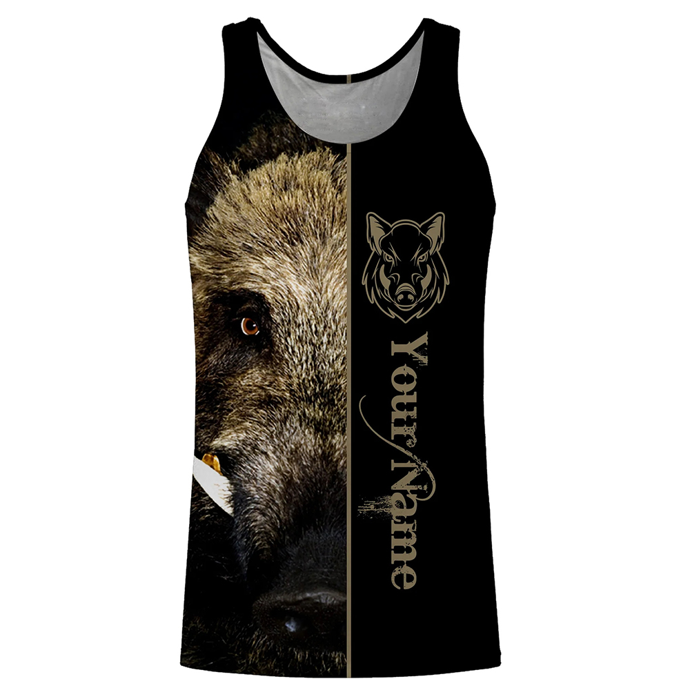 Outdoor Hunting Dog Names - Camiseta regata personalizada com nome de
