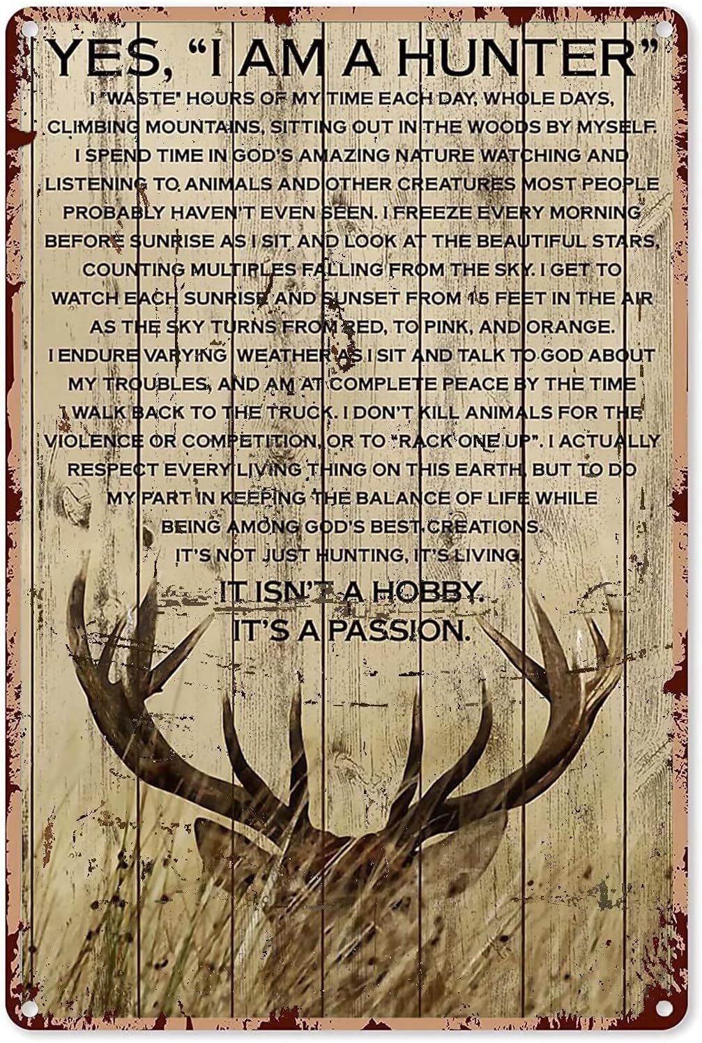 Outdoor Hunting Paintings - Placa de Metal de Alumínio para