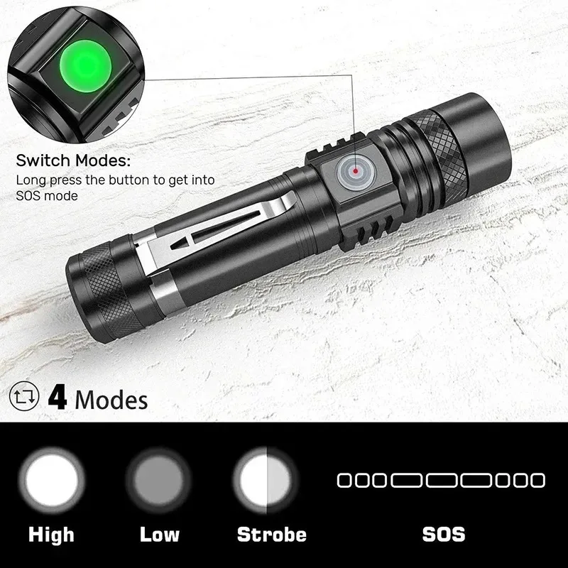 Lanterna LED T6 Recarregável,  - Outdoor Hunting Lights avaliação e preço