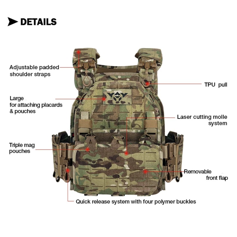Colete Tático YAKEDA 6094, des - Outdoor Hunting Lights avaliação e preço