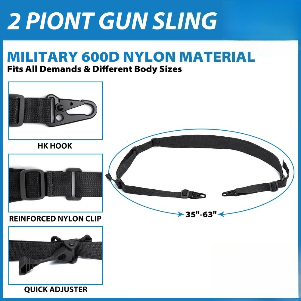 Bandoleira Tática de 2 Pontos  - Outdoor Hunting Rifle avaliação e preço