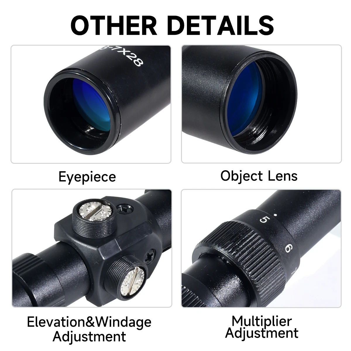 Mira Óptica 4x20/4x28/3-7x20/3 - Outdoor Hunting Rifle avaliação e preço