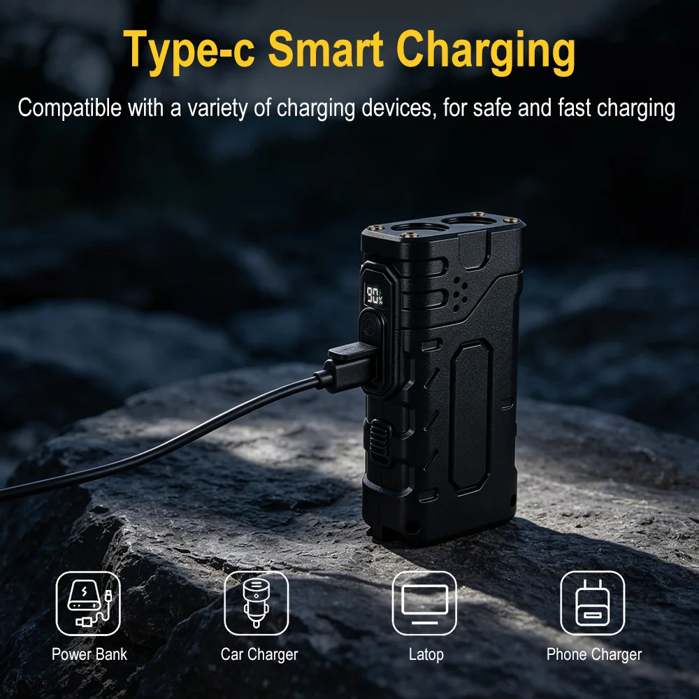 Lanterna LED EDC com Manivela  - Outdoor Hunting Lights avaliação e preço
