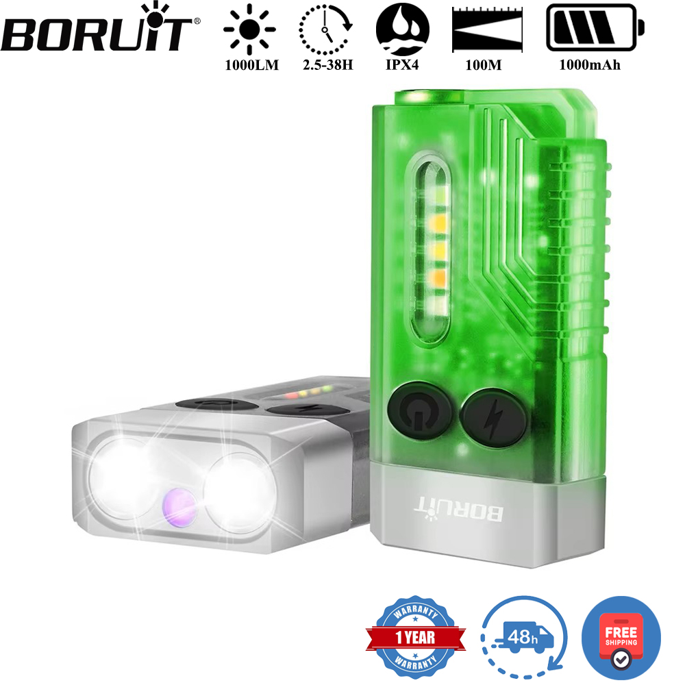 Boruit v10 chaveiro uv led edc - Outdoor Hunting Lights avaliação e preço